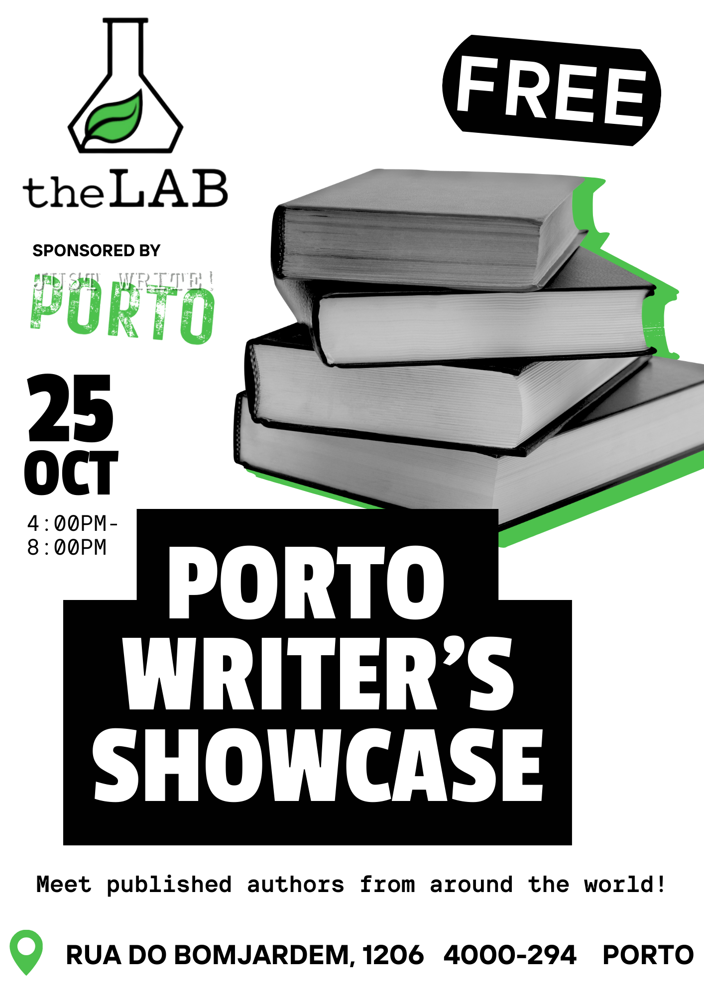 Book event 25 Oct theLAB Porto