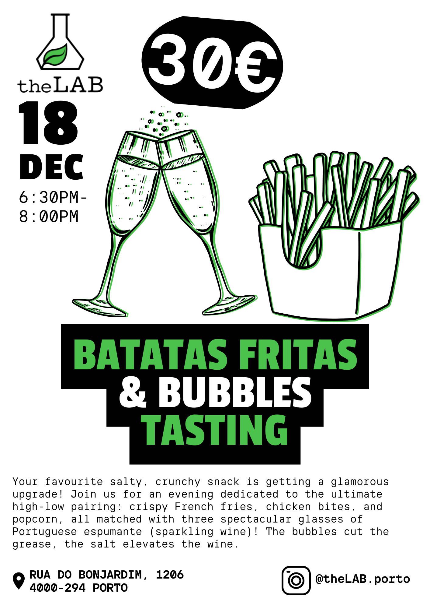 18 December | Batatas Fritas & Bubbles Tasting